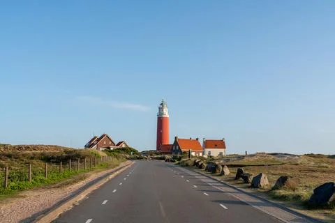 The lighthouse of Texel Netherlands Stock Photos