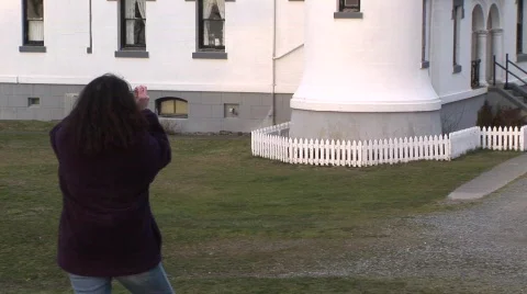 Lighthouse Tilt up Video stock 343496