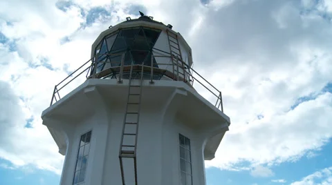 Lighthouse tilt up time lapse Stock Footage 39515949