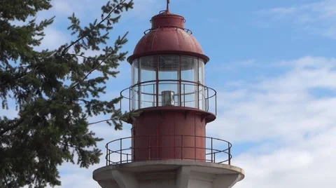 Lighthouse Tower - 03 - Spinning Lamp - Sunny Day 動画素材 52992806