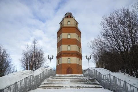 Lighthouse Tower. Murmansk Stock Photos