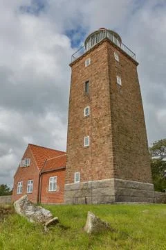 Lighthouse tower in Svaneke Stock Photos