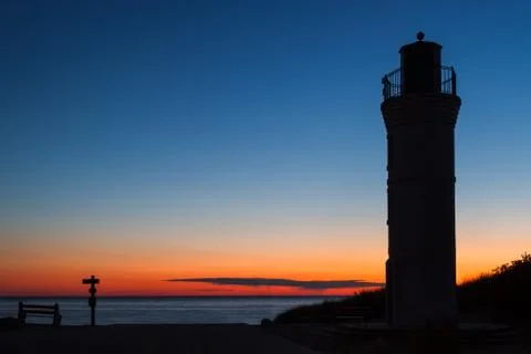 Lighthouse at Twilight 写真素材