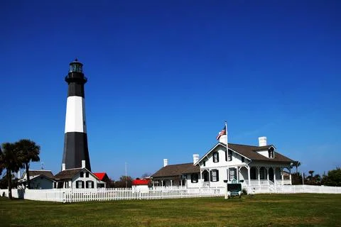 Lighthouse Tybee Island Fotos Stock
