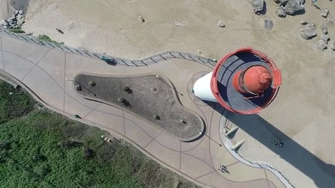 Lighthouse Umhlanga Stock Footage 76355941