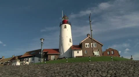 Lighthouse Urk 库存影片 10864486
