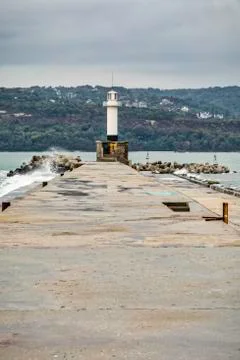 Lighthouse in Varna Foto stock