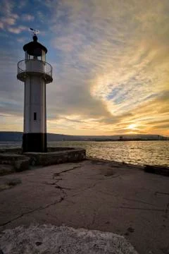 Lighthouse in Varna Stock Photos