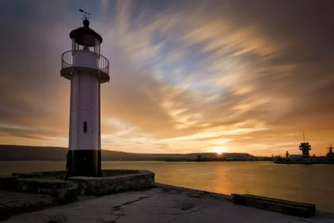 Lighthouse in Varna 스톡 사진