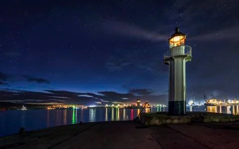 Lighthouse in Varna Stock Photos