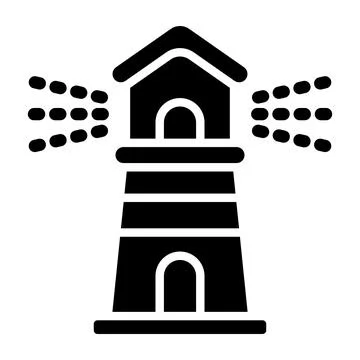 Lighthouse Vector Icon Design Illustration Ilustración de archivo