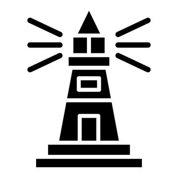 Lighthouse Vector Icon Design Illustration Ilustración de archivo