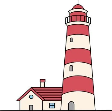 Lighthouse vector. Illustrazione stock