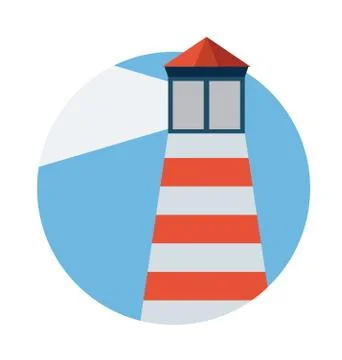 Lighthouse Vector Illustration Illustrazione stock