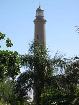 Lighthouse with Vegetation Stock Photos