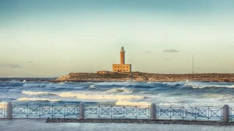 The Lighthouse of Vieste Foto stock