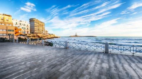 The Lighthouse of Vieste Stock Photos