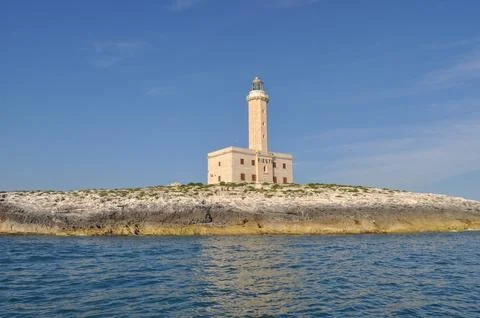 Lighthouse in Vieste Stock Photos