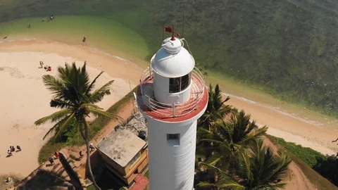 Lighthouse view from the top Video stock 109423011