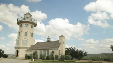 Lighthouse w/ House Video stock 40809132