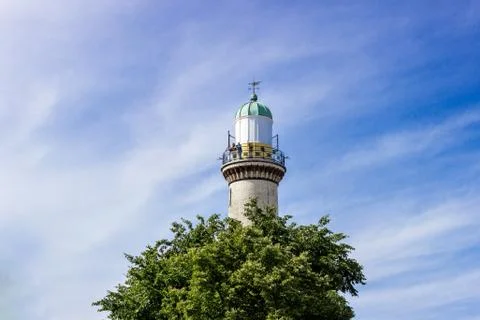 Lighthouse in warnemuende, germany Stock Photos