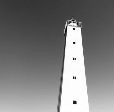 Lighthouse on a white background Stock Photos
