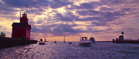 Lighthouse WIDESCREEN 4K Stock Footage 34643214