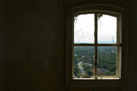 A lighthouse window Stock Photos