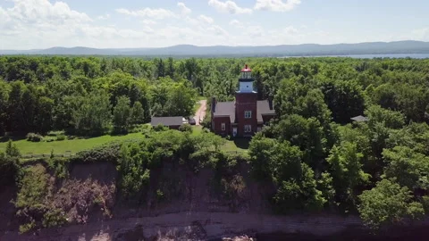 A lighthouse in the woods Stock Footage 144790703