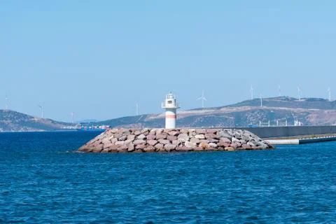 Lighthouse in Yenifoca Stock Photos