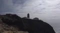 Lighthouse zoom at the cliffs of Portugal southern tourism spot Sagres 4k or 4k+ Resolution