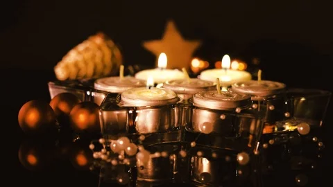 Lighting an additional candle Stock Footage 104516293