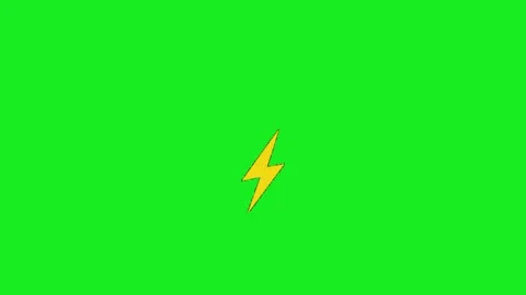 Lighting animation on green screen background 库存影片 332975006