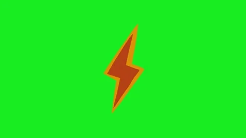 Lighting animation on green screen background 库存影片 332975034