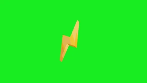 Lighting animation on green screen background 库存影片 332975035