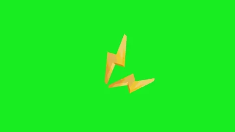 Lighting animation on green screen background 스톡 동영상 332975037