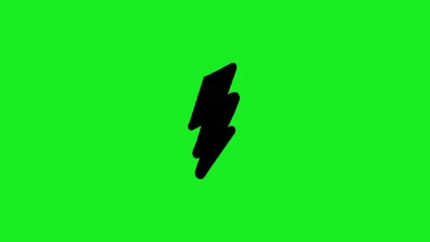 Lighting animation on green screen background 库存影片 332975045