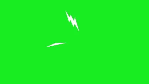 Lighting animation on green screen background 库存影片 332975094