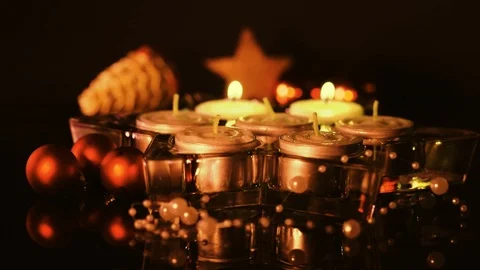 Lighting another candle Stock Footage 104516305