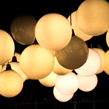 Lighting ball hanging Stock Photos