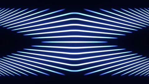 Lighting Blue Abstract Neon Lines Show Background VJ Loop Stock Footage 280687335