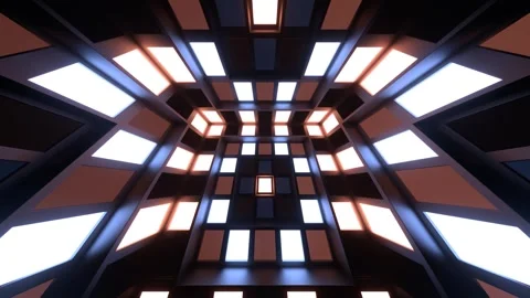 Lighting Blue and Peach Slow Strobe Lights System Background VJ Loop in 4K Stock Footage 331236550
