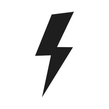 Lighting bold icon. Power electric sign Stock Illustration