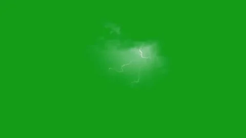 Lighting bolt motion graphics with green screen background Stock Footage 132377696