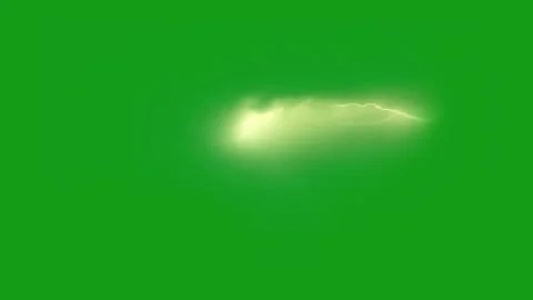 Lighting bolt motion graphics with green screen background Stock Footage 132622637