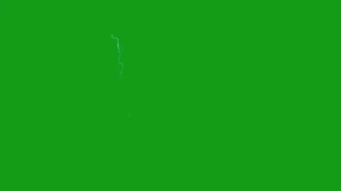 Lighting bolt motion graphics with green screen background Stock Footage