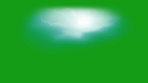 Lighting bolt motion graphics with green screen background Stock Footage 133754531