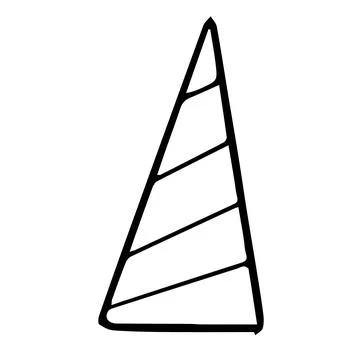 Lighting bolt symbol in doodle style power simple abstract sign isolated on Illustrazione stock