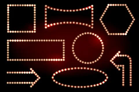 Lighting Bulbs Frame set Stock Illustration