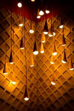 Lighting in the cafe Foto stock